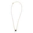 Hermes Black Mini Pop H Pendant Necklace Cheap