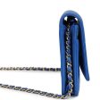 Chanel Boy Wallet On Chain WOC Electric Blue Lambskin Light Gold Hardware Fashion