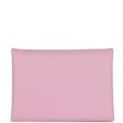 Hermes Calvi Duo Card Holder Mauve Sylvestre Epsom Palladium Hardware Online Hot Sale