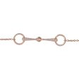 Hermes 18k Rose Gold Diamond Filet d Or Very Small Bracelet For Sale