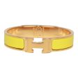 Hermes Jaune Tennis Clic Clac H Narrow Enamel Bracelet PM GHW Fashion