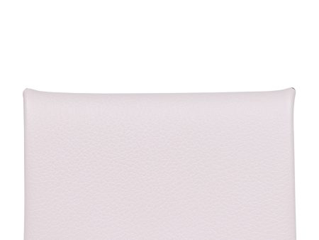 Hermes Calvi Card Holder Mauve Pale Evercolor Palladium Hardware Supply