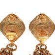 Vintage Chanel Gold Fringe Dangle Earrings Discount