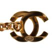 Vintage Chanel 24K Gold Plated  Chanel  Logo Charms Turnlock Bracelet Fashion