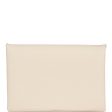 Hermes Calvi Card Holder Nata Verso Epsom Palladium Hardware on Sale