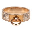 Hermes Collier De Chien Ring PM 18K Rose Gold & Diamonds For Discount