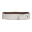 Hermes 32mm Reversible White Etoupe Constance H Belt 90cm Gold Buckle Discount