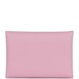 Hermes Calvi Duo Card Holder Mauve Sylvestre Epsom Palladium Hardware Online Hot Sale