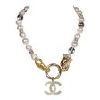 Chanel Pearl Choker with Clear Gripoix, Strass, and Gold Online Hot Sale