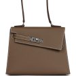 Hermes Kelly Sellier en Desordre 20 Etoupe Epsom Palladium Hardware Discount