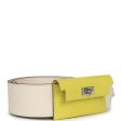 Hermes Kelly Pocket Bag Strap 105 Nata Epsom and Lime Swift Palladium Hardware Online Hot Sale