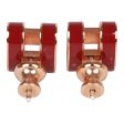 Hermes Red Enamel Mini Pop H Earrings RGHW Sale