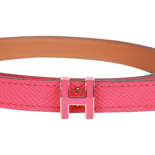 Hermes Pop H Belt 15mm Rose Extreme Epsom Rose Gold 80cm For Discount