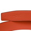 Hermes 32mm Reversible Black Orange Constance H Belt 80cm Brushed Gold Buckle For Discount