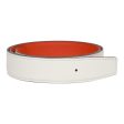 Hermes 32mm Reversible White Feu Constance H Belt 80cm Brushed Palladium Buckle Online