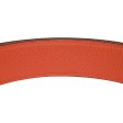 Hermes 32mm Reversible Black Orange Constance H Belt 80cm Brushed Gold Buckle For Discount