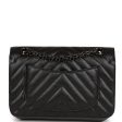 Chanel Mini Reissue 2.55 SO Black Chevron Calfskin Black Hardware For Cheap