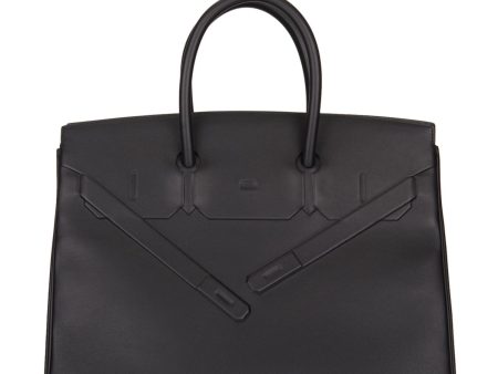 Hermes Black Swift Shadow Birkin 35cm Cheap