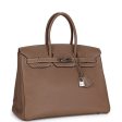 Pre-owned Hermes Birkin 35 Etoupe Togo Palladium Hardware For Discount