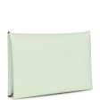 Hermes Calvi Card Holder Verso Vert Fizz Verso Epsom Palladium Hardware Fashion