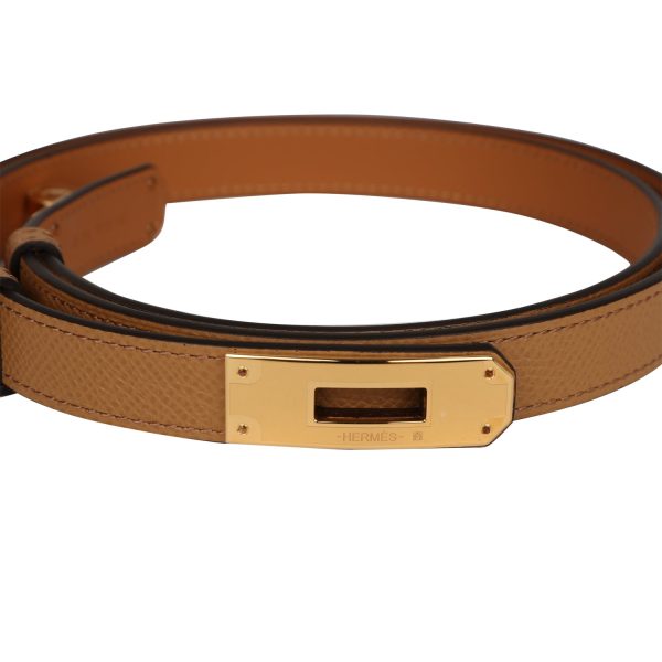 Hermes Kelly Pocket 18 Belt Biscuit Nata Epsom Gold Hardware For Cheap