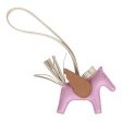 Hermes Mauve Sylvestre Craie Chai Pegasus Horse Rodeo Bag Charm PM Online Sale