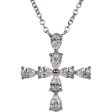 Harry Winston Symbols Cross Pendant Pear Shaped Diamonds Platinum Discount