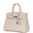 Hermes Birkin 30 Craie Togo Palladium Hardware For Cheap