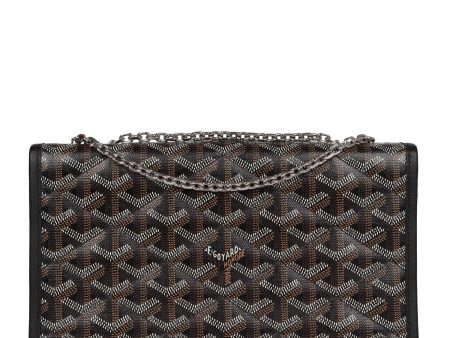 Goyard Alexandre III Bag Black Goyardine Palladium Hardware Online now