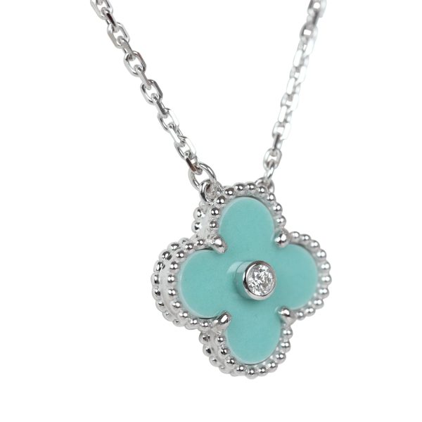 Van Cleef & Arpels 2022 Holiday Alhambra Pendant Necklace Online now