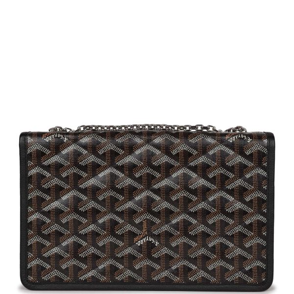 Goyard Alexandre III Bag Black Goyardine Palladium Hardware Online now