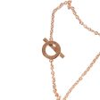 Hermes 18k Rose Gold Diamond Finesse Pendant Bracelet Discount