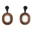 Hermes Buffalo Horn Drop Earrings For Cheap