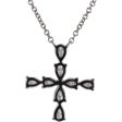 Harry Winston Symbols Cross Pendant Pear Shaped Diamonds Platinum Discount