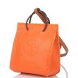 Hermes Orange Mini Shopping Bag Charm Sale