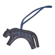 Hermes RooRoo Tiger Bag Charm Black Bleu de Malte Sale