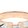 Hermes Dans Les Nuages Clic Clac H Narrow Enamel Bracelet PM RGHW For Discount