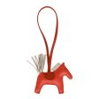 Hermes Orange Poppy Craie Terre Battue Grigri Horse Rodeo Bag Charm PM Discount