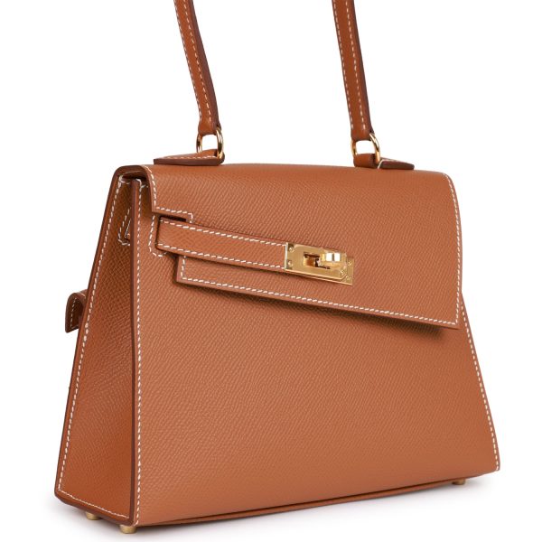 Hermes Kelly Sellier en Desordre 20 Gold Epsom Gold Hardware Hot on Sale