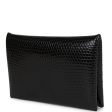 Hermes Calvi Cardholder Black Shiny Varanus Niloticus Lizard Palladium Hardware Fashion