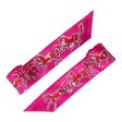 Hermes  Chevaux en Liberté  Rose Indien Silk Twilly Pair Fashion