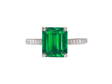 Tiffany Novo 2.91 Carat Emerald Engagement Ring on Sale