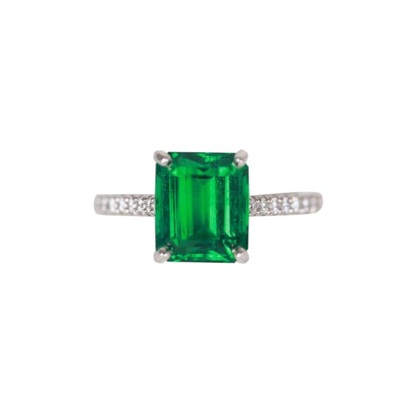 Tiffany Novo 2.91 Carat Emerald Engagement Ring on Sale