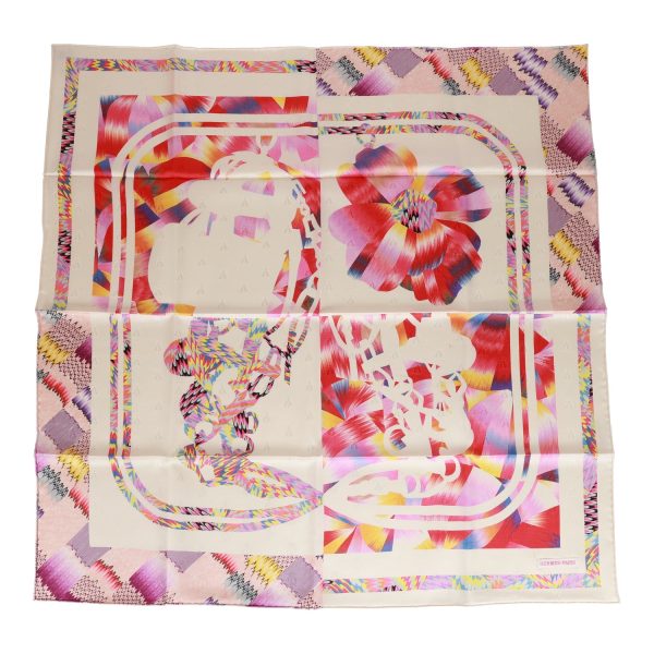 Hermes  Brides de Gala  Marble Silk Twill Scarf 90cm Online now