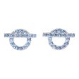 Hermes 18k Sapphire Finesse Earrings White Gold Fashion