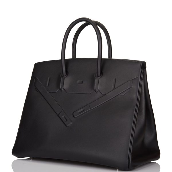 Hermes Black Swift Shadow Birkin 35cm Cheap