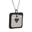 Hermes As De Coeur Pendant Black Swift Palladium Hardware For Discount