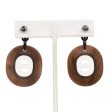 Hermes Buffalo Horn Drop Earrings For Cheap