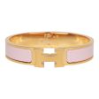 Hermes Rose Dragee Clic Clac H Narrow Enamel Bracelet PM GHW Sale