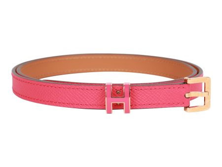 Hermes Pop H Belt 15mm Rose Extreme Epsom Rose Gold 80cm For Discount